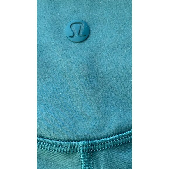 Lululemon Women's Size 6 Teal Green High-Waisted Full-Length Leggings - Picture 5 of 8